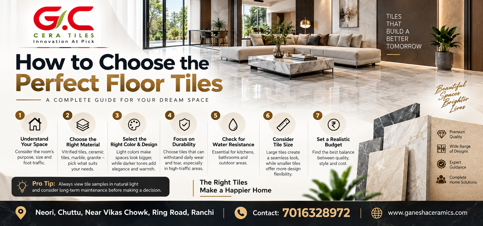 How to Choose the Perfect Floor Tiles